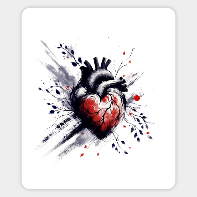Heart artwork Sticker by CreativeSage